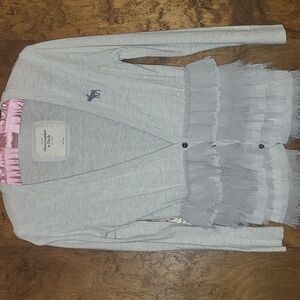 Abercrombie & Fitch FeminineTiered Ruffle Cardigan L